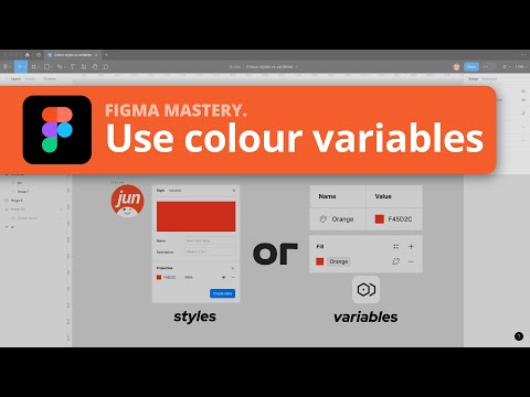 Figma Tips ⚡ - Colour styles vs variables