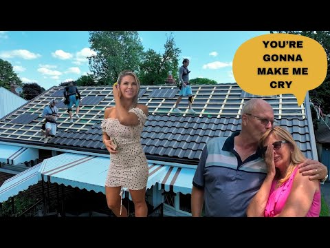 We KNOCKED on this RANDOM HOMEOWNERS door and GAVE their wornout roof a FREE MAKEOVER [HEARTWARMING]