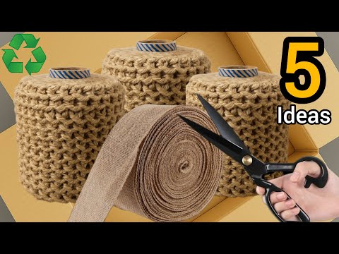 5 Crazy Jute Basket Ideas You've Never Seen Before/Crafts with Trash