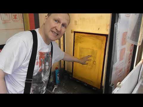 Быстрая смывка фантомов. Шелкография.