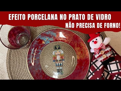 EFEITO PORCELANA NO PRATO DE VIDRO - FAÇA E VENDA!