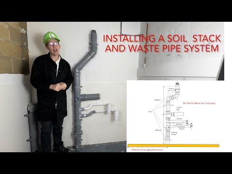 Installing a soil stack and waste pipe system with worksheet at the end