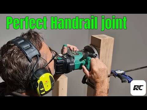 Handrail joint made easy with a router. Staircase series