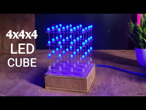 Making 4x4x4 LED Cube with Arduino | Ashwinprojects