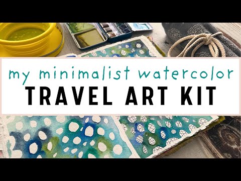 This Minimalist Travel Watercolor Art Supply Kit is a Game Changer!