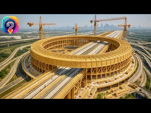 Wie China eine Autobahn aus Millionen von Bambusstangen baute. Ingenieure sind verblüfft!