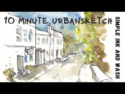 Really Quick Urban Sketching - Easy Tutorial in 10 minutes!