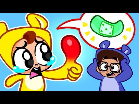 I Need a Bandage for My Boo Boo 🤕🩹 SUBSCRIBE for Funny Kids Songs And Nursery Rhymes♥️