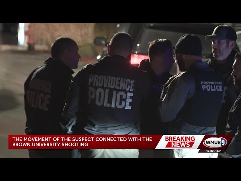 The movement of the suspect connected with the Brown University shooting
