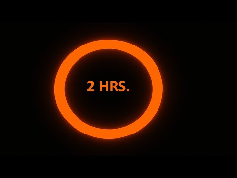 Orange Neon Ring – 2 Hours | LED Loop Screensaver for Warmth & Focus