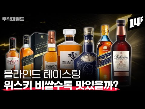 조니워커? 발렌타인? 로얄살루트? 오직 맛 하나로 평가한 블렌디드 위스키 최강자는?? | 주락이월드 / 14F