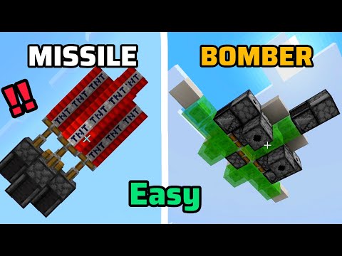 2 EASY TNT Cannons in Minecraft Bedrock !! 🤩 (Tutorial)