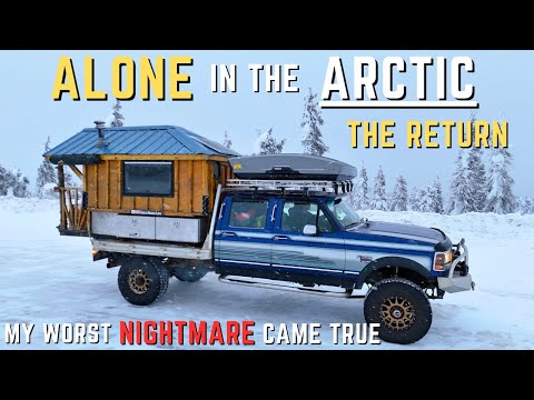 Stranded in -42 F/-41C in my Old Ford Truck on a Truck Camping 2,000 mile Drive to the Arctic Ocean