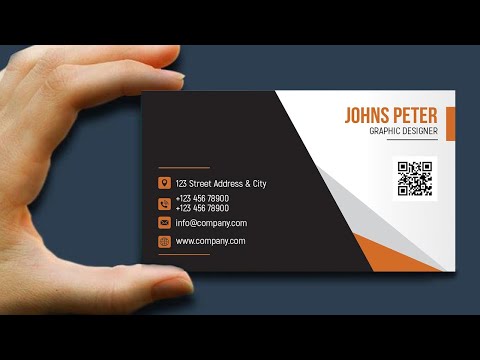 How to Create a Double Sided Business Card Design In CorelDRAW - 2024