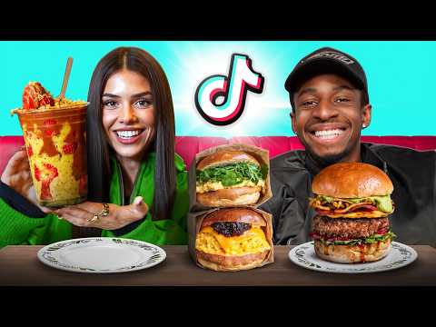 TOBI & LEAH HALTON TRY VIRAL TIKTOK FOOD