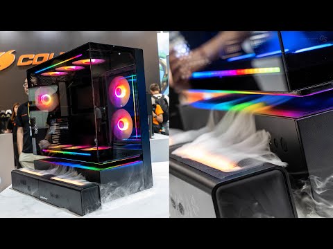 This new Cougar case floats in mid-air! // Computex 2025