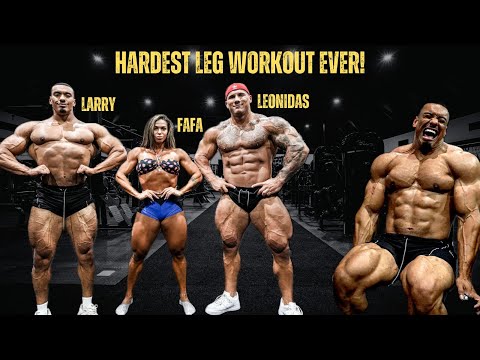 HARDEST LEG WORKOUT OF MY LIFE! WITH FAFA FITNESS, AND LEONIDAS ARKONA!