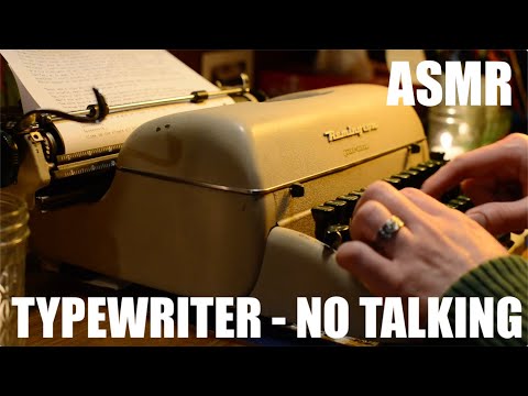 ASMR Typing on 1950s Typewriter (No Talking) Real Typing [Repetitive, Predicable, Mechanical Sounds]
