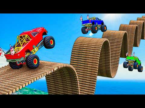 Cars vs Logs in GTA 5