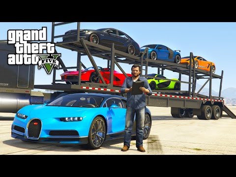 GTA 5 Real Life Mod #32 - TRANSPORTING EXOTIC SUPERCARS!! (GTA 5 Mods)