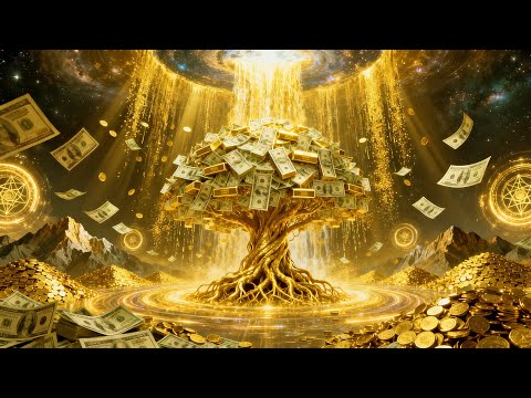 Golden Money Tree | Divine Wealth Waterfall | 432Hz Abundance Flow