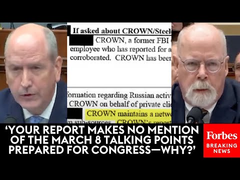 Dan Bishop Grills John Durham About Alleged Lisa Page-Drafted FBI 'Talking Points'
