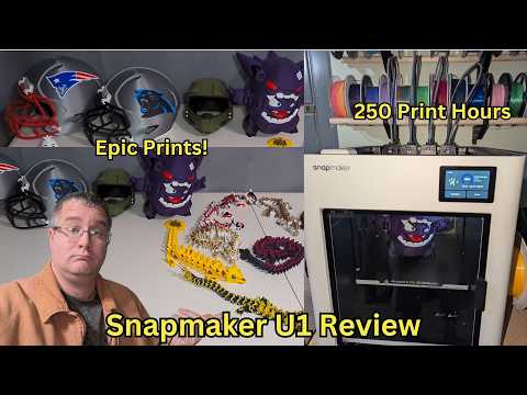 Snapmaker U1 Review: 87 Hours → 27 Hours! (250 Hour Test) | 10/10 Time Savings!