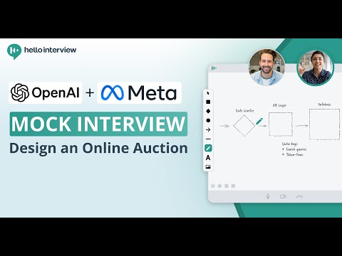 OpenAI & Meta Senior/Staff System Design Mock Interview: Design Online Auction