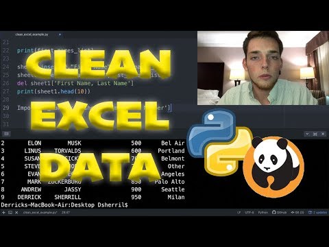 Clean Excel Data with Python and Pandas - 5 Minute Python Scripts - Full Code Along Walkthrough