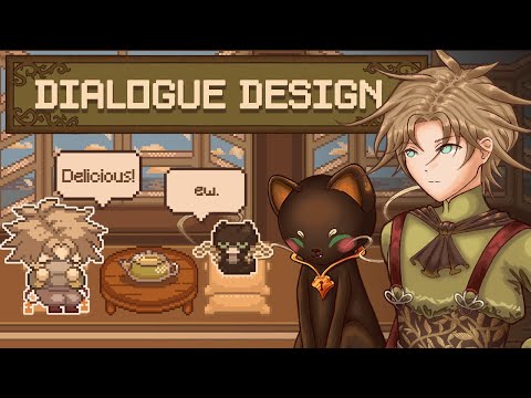 Designing a Visual Novel Style Dialogue UI and Character Portraits! | Caddy’s Tea Service Devlog