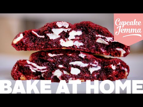 Red Velvet New York Cookie Recipe | Cupcake Jemma