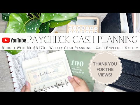 YouTube Paycheck Budget With Me $3173 | Cash Planning for the Week | Cash Envelope System