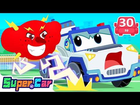 搗蛋的雲 | 天空怪怪的！☁️⚡ | 奇妙故事🌪 | 幼兒故事 🎶 | 汽車卡通 🚗 | 超級汽車