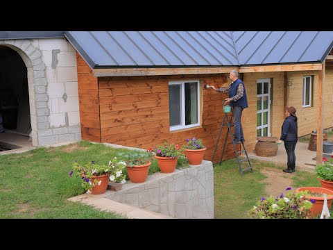 Happy family life in the village. A major transformation. A fireplace is the soul of the home