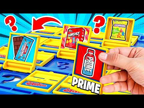 GUESS WHO but with YOUTUBER PRODUCTS! (Prime, Feastables, and More)