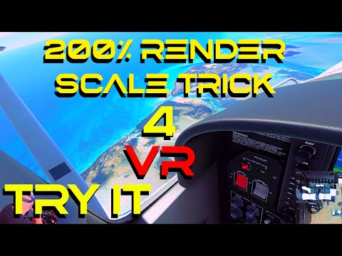 WOW, this trick increased my Virtual Reality clarity in MSFS! Try it! 0 FPS COST!