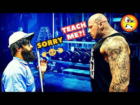 ANATOLY VS. BoldyBuilders Ego! (Uses 32KG Mop At The Gym)