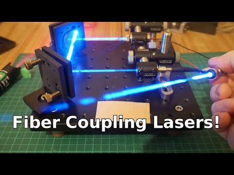 Coupling Laser beams into Fiber Optic Cable!