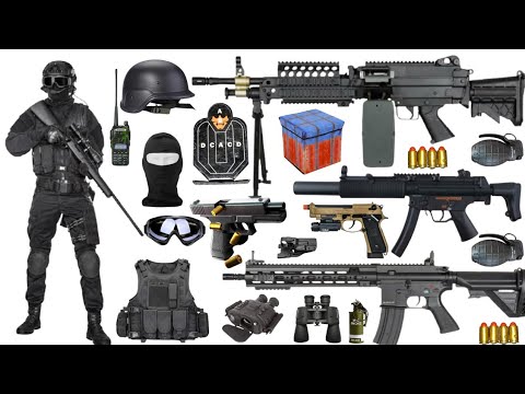 Special Forces Military Toy Gun Set Unboxing,Shotgun, M416, Machine Gun, Kar98 Sniper Rifle, Beretta