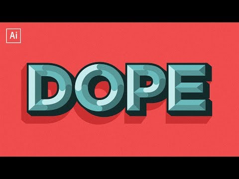 Chiseled Text Effect Tutorial | Adobe Illustrator