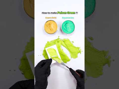 How to make Poison Green? Satisfyin Color mixing🎨 #colormixing #satisfying #asmr