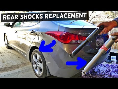 HOW TO REPLACE REAR SHOCKS STRUTS ON HYUNDAI ELANTRA
