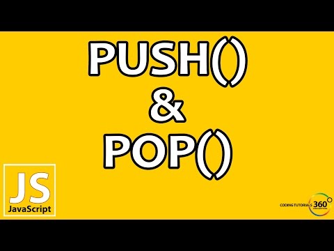 Push and Pop Array Methods in JavaScript