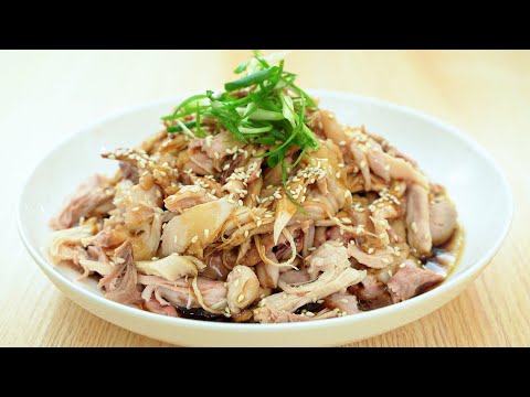 Hand-Shredded Chicken with Shallot Oil