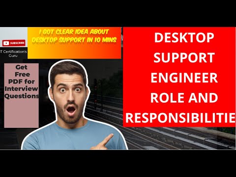 Desktop Support Roles and Responsibilities with examples #desktopsupport #support