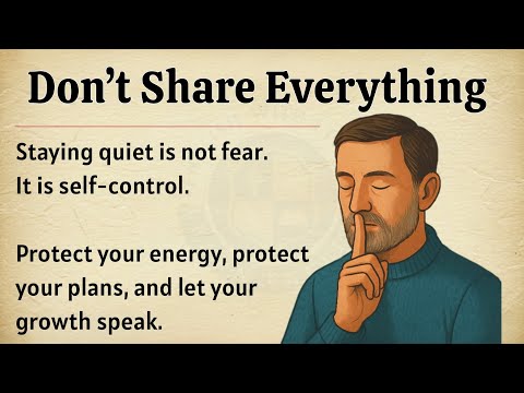 Don’t Share Everything | How Staying Quiet Makes You Stronger | Graded Reader ✅️| Motivational Video