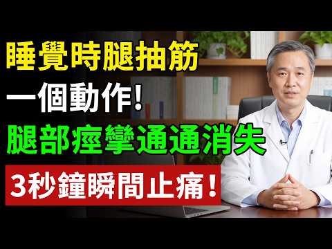半夜腿抽筋,不是缺鈣,更不是老化!醫師:找出「3大元兇」,才能根除這個夜間惡夢!#健康知识 #健康飲食 #養老生活 #老年健康 #樂齡健康