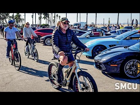 𝗜’𝗟𝗟 𝗕𝗘 𝗕𝗜𝗞𝗜𝗡𝗚: Arnold Schwarzenegger Cruises the Coast at Santa Monica’s Zuma Cars & Coffee