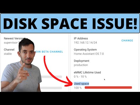 How I Fixed Home Assistant Disk Space & Upgrading HA after 5 months.
