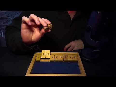 shut the box asmr π΄π€ | asmr soft, inaudible whispers, mouth sounds, tapping & wood sounds π²
